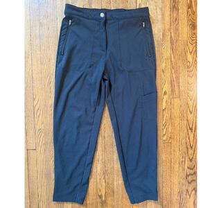 Columbia Womens Black Hiking Cargo Jogger Pants Size L Zip Pockets